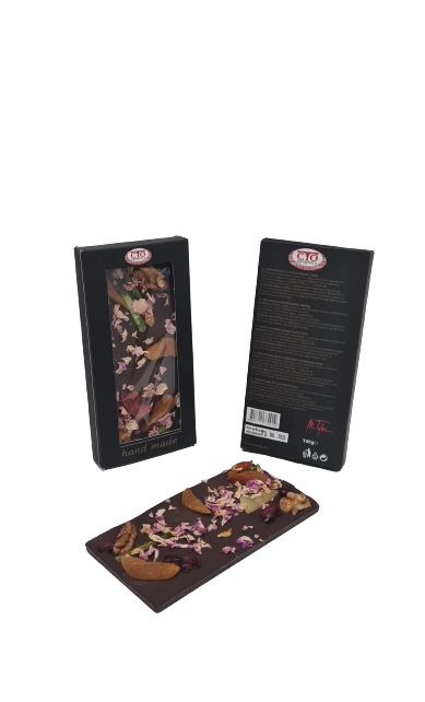 Handmade chocolate - natural with fruits and nuts