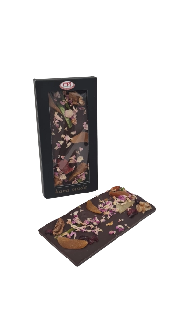 Handmade chocolate - natural with fruits and nuts
