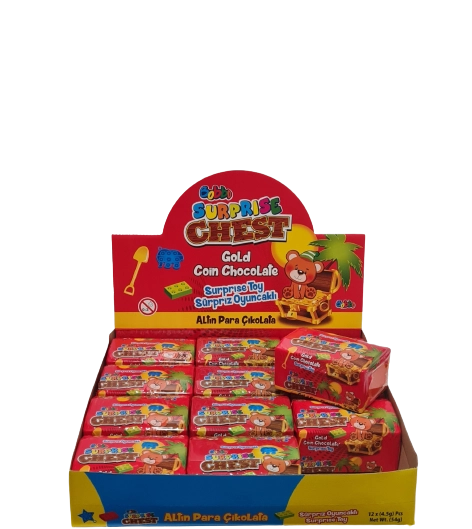 Bobbo box with chocolate and toy 12 pcs./6