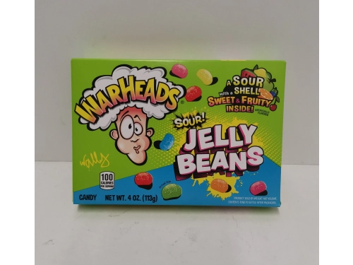 Дъвчащи бонбони кутия зелен сладко кисели Warheads 113 гр.